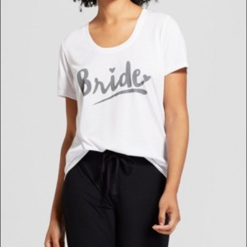 White Bride to Be Wedding Baseball Cap & Tshirt